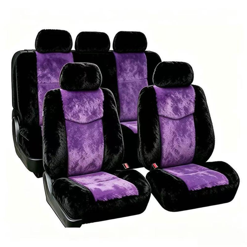 Plush Car Seat Covers Faux Fur Seat Protector Interior Decor Car Seat Cover  Sedan