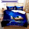 Sonic Adventure Custom Name Text Print 1Pc Bedding Set Duvet Cover With Two Pillowcases Soft Bed Linen For Household Bedroom