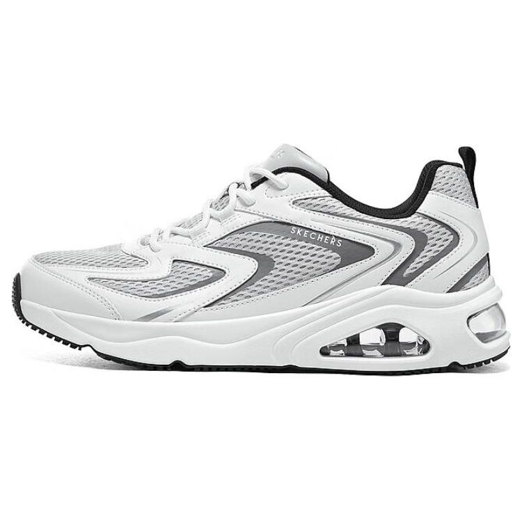 Skechers Uno Удобные Универсальные Амортизирующие Прочные Низкие Повседневные Беговые Кроссовки Мужские Сникер Белый 183079-LTGY