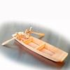 Vintage Decor Wooden Boat Model Home Decoration Boat Model Ornaments Fishing Boat Decor  Kids Toy