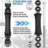 K700432 Передние стойки стабилизатора для 2007-2016 Chevrolet Chevy Silverado 1500 Tahoe Suburban Avalanche Cadillac Escalade GMC Yukon Sierra, 2
