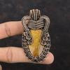 Fossil Coral Pendant Copper Wire Wrapped Pendant Gemstone Copper Jewelry Handmade Pendant Wire Wrapped Jewelry Wedding Gift Designer Pendant
