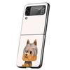 Чехол для телефона Pug Dog French Bulldog для Samsung Galaxy Z Flip 6 5 4 3 5G ZFlip6 ZFlip5 ZFlip4 ZFlip3 Черный Жесткий Трендовый Fundas