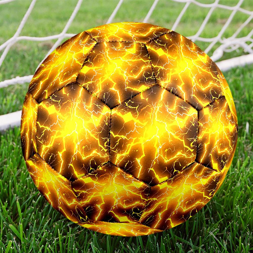 1pc Electric Energy Burst Size 5 Soccer Ball Professional Match Training Football Indoor &Outdoor Sports Ball Lightweight Durable c6530
