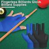 1Pc Billiards Glove Soft Breathable High Elastic Non-Slip Left-hand Three Finger Billiard Pool Glove Sports Supplies
