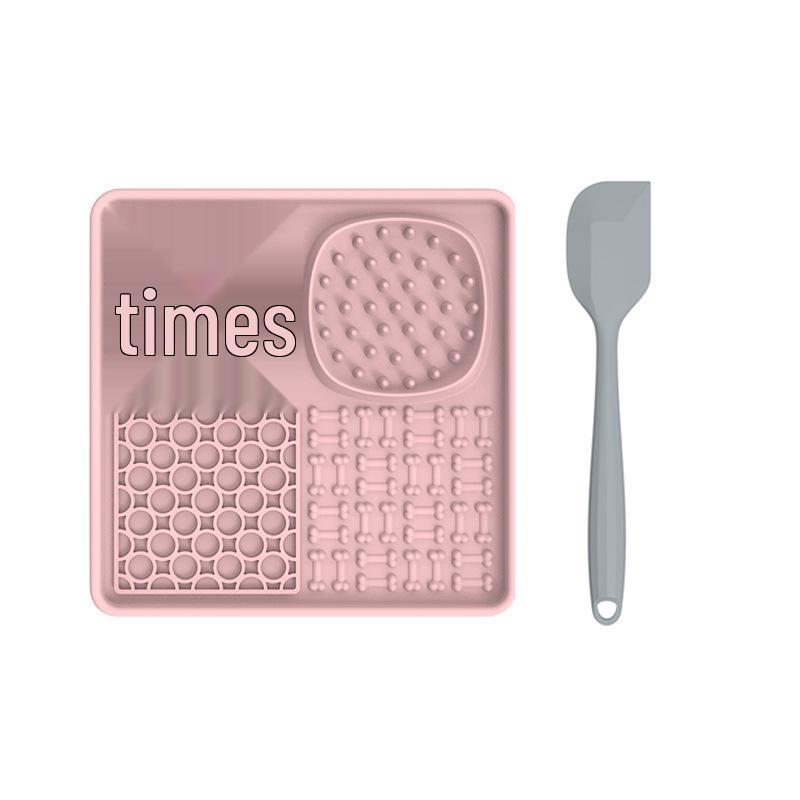 Силиконовый коврик для вылизывания для питомцев, миска для медленного кормления для собак с присоской