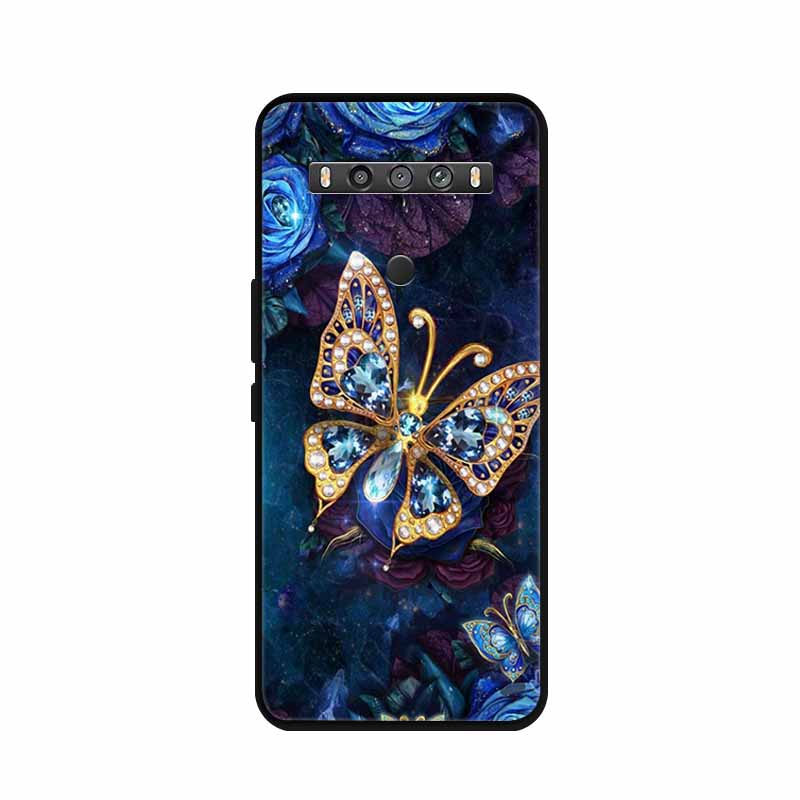 Для TCL 10 5G UW Чехол Животные Силикон ТПУ Мягкая Крышка Телефон Coque Для TCL 10 SE TCL10 5G UW Capa Ударопрочный Мультяшный Волк Funda