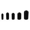 50 шт., 3 мм ~ 9,5 мм, защитные приспособления для винтовой резьбы, черные резиновые заглушки, устойчивые к расколу винты