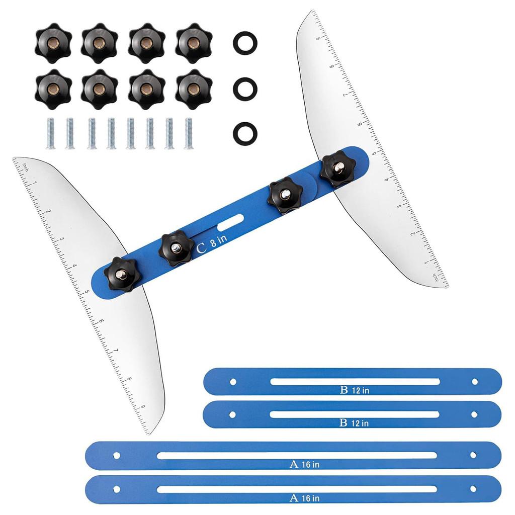 Портативная бытовая измерительная линейка для лестниц Профессиональный инструмент для измерения при ремонте лестниц Линейка для лестниц из алюминиевого сплава