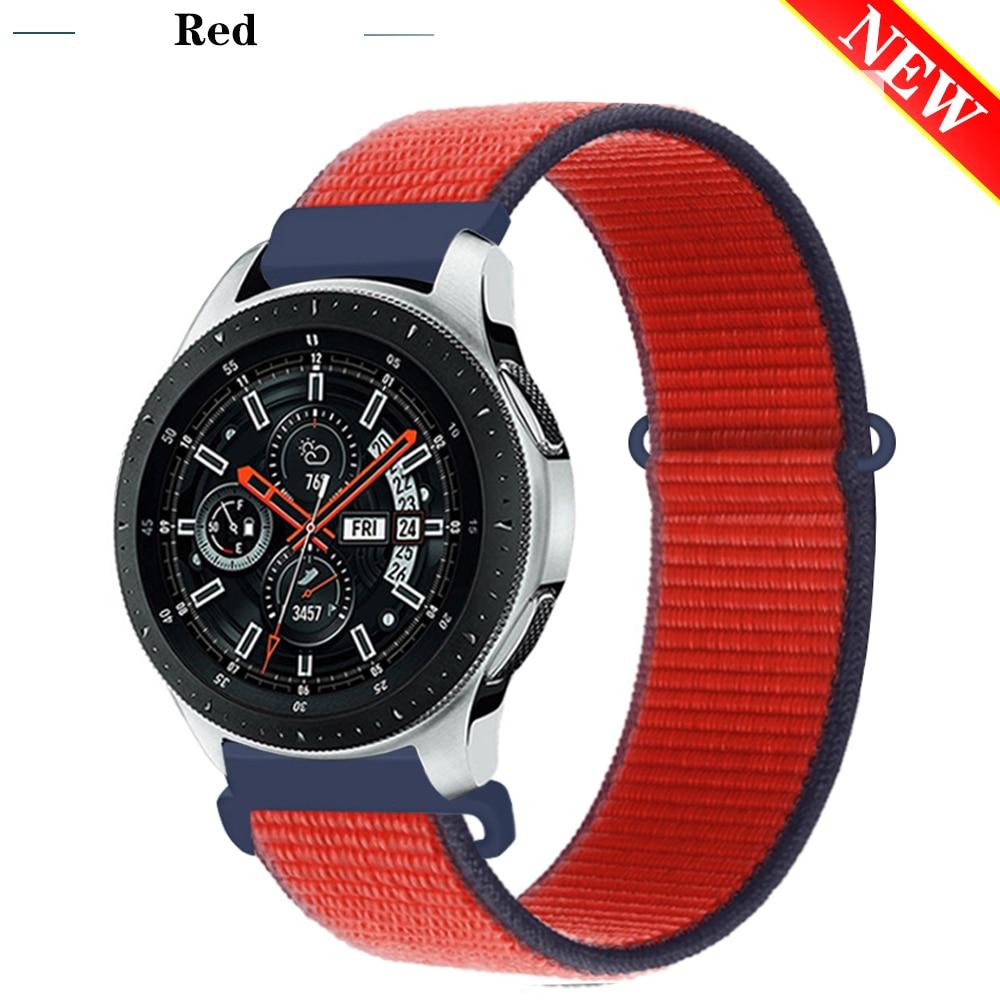 Ремешок 20/22 мм для Galaxy Watch 3/46/42 мм / активный 2 ремешка Samsung Gear S3 Frontier Sport нейлоновый браслет Huawei watch GT 2 41 45 мм