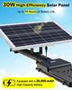 Уличные фонари на солнечной батарее, 20000 лм, водонепроницаемый прожектор с пультом дистанционного управления, от заката до рассвета для двора, парковки