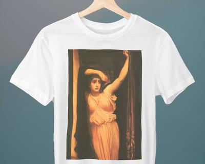 Last Watch of Hero Frederic Leighton Unisex T-Shirt Art Tee Gift for Her Gift for Him Art Lover Gift