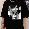 Men's T-shirt Japanese Anime Attack Titan Levi Ackerman Eye Punk Top Summer Harajuku Graphic T-shirt 100% Cotton