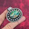 Abalone Shell 925 Solid Sterling Silver Pendant, Handmade Gemstone Pendant Jewelry, Gifts For Wife Brand New Pendant