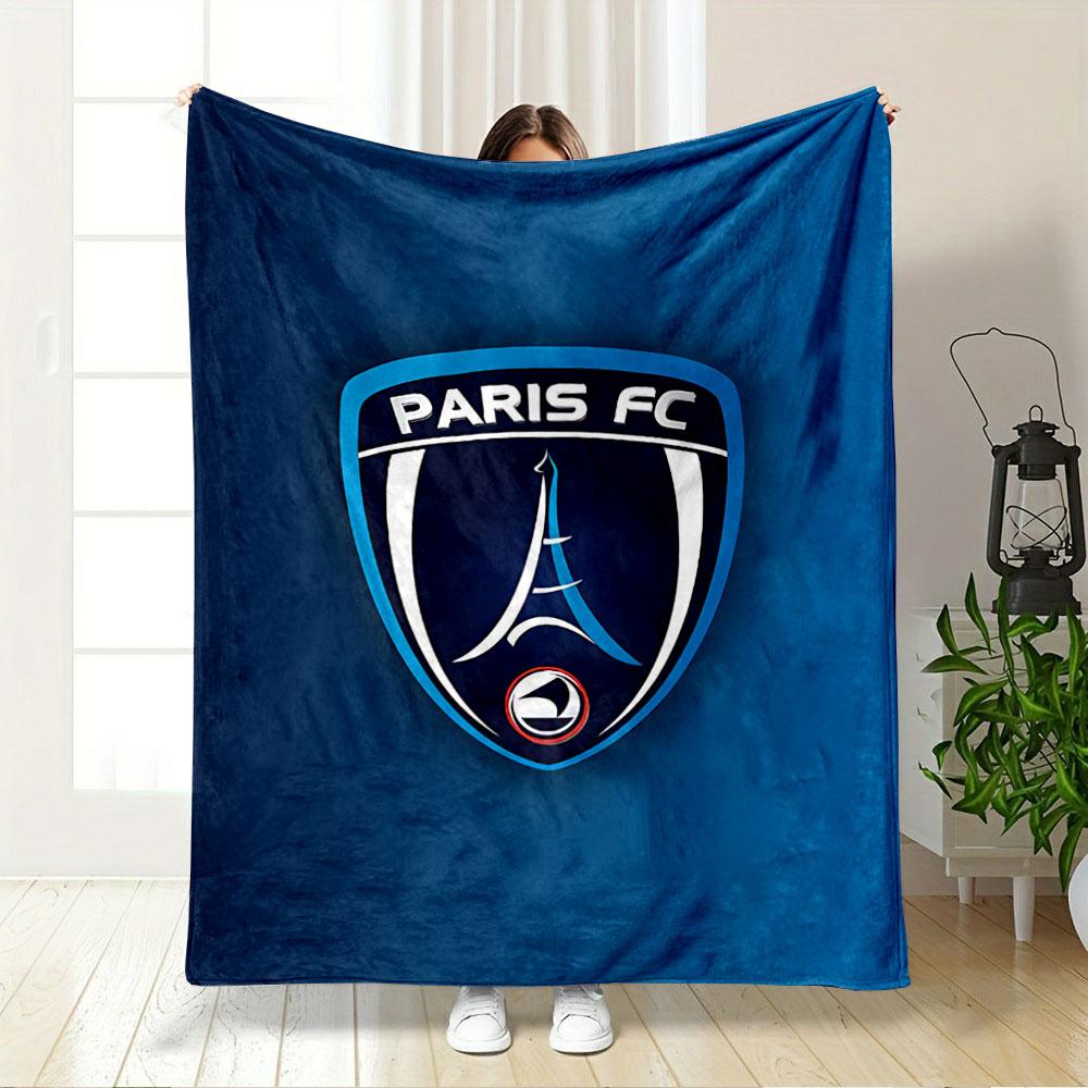 Плед с логотипом Paris FC для всех сезонов, плед для обеденного перерыва, накидка, подарок