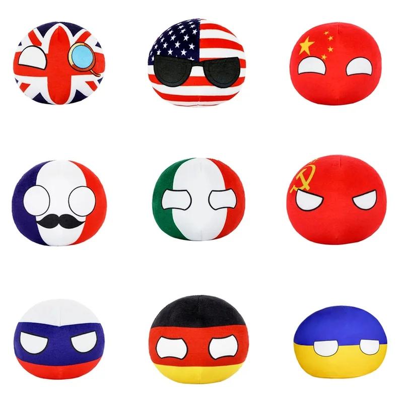 10 см Милый Countryball Polandball Плюшевые Набивные Куклы Аниме Короткие Игрушки Мини Подушка Сумка Брелок Подвеска Косплей Подарки