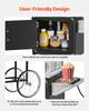 Popcorn Machine with Cart Popcorn Popper Maker 800W 0.2kg Kettle Black