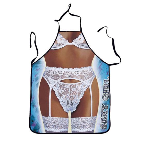 Cute Apron Sturdy Ornamental Convenient Kitchen Apron Sleeveless Unisex Baking Sexy Pattern Apron Apron Kitchen Accessories CDN
