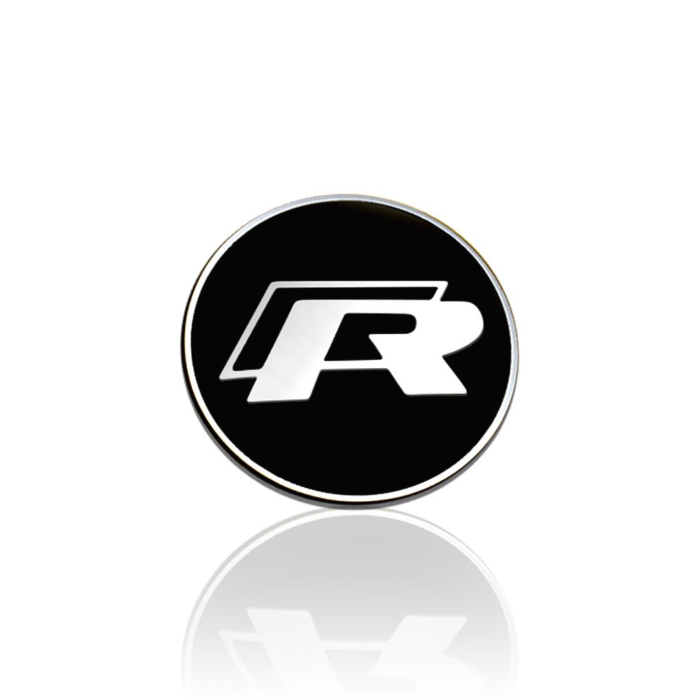 Для VW 45 мм/50 мм Автомобильный Алюминиевый Значок Рулевого Колеса Логотип Накладка Наклейка Для Volkswagen VW R Line GTI Golf 5 7 Tiguan Caddy Passat