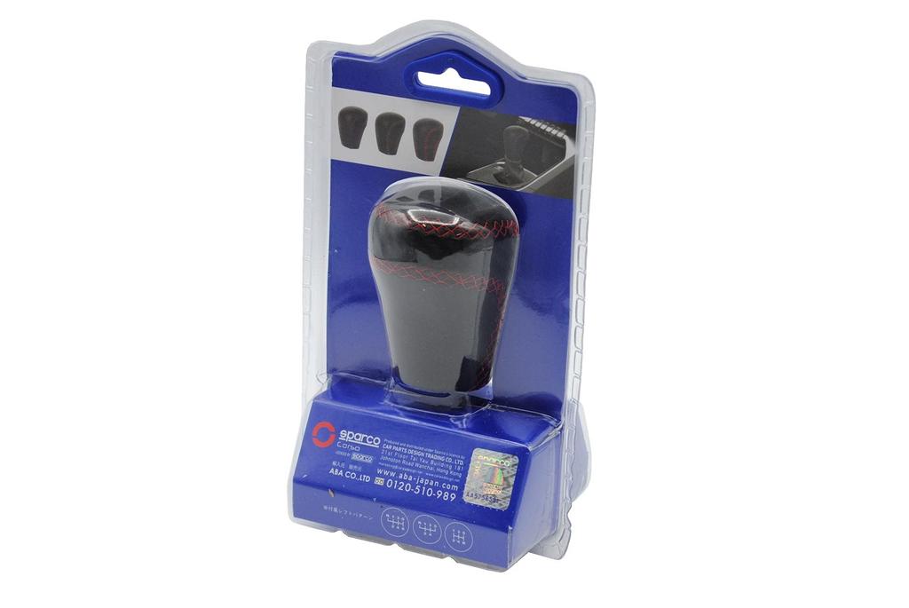 Sparco CORSA SPG105RD_J Sparco Corsa Ручка переключения передач Черная Кожа Красная Строчка