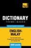 The Theme-based Dictionary British English-Malay - 3000 Words : 118 Book