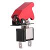 12V 20A Racing Car Red Cover LED Light SPST Toggle Rocker Ignition Switch Control On Off