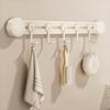 Wall-Mounted Vacuum Suction Cup Hooks 4/6 Hooks Kitchen Storage Hooks  for Home