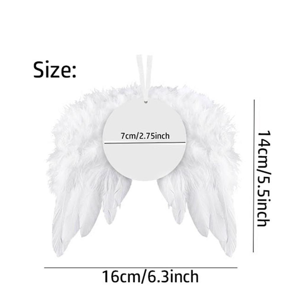 Теплопередача ангельское перо Рождество DIY перо украшение кулон
