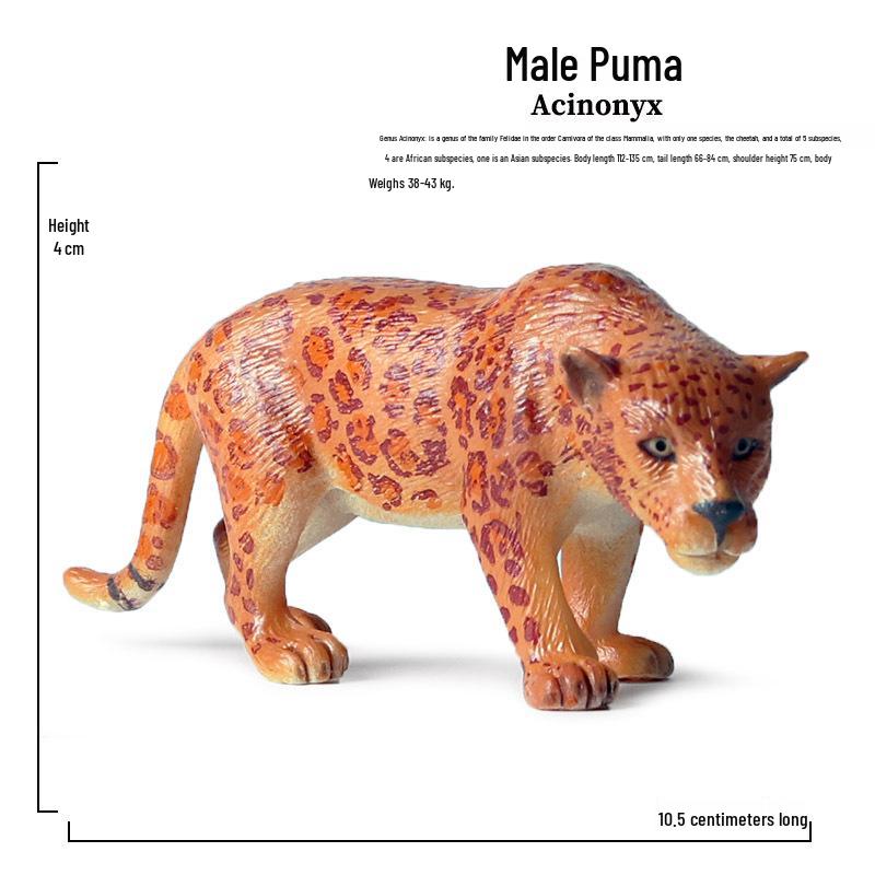 Набор фигурок диких животных: Ягуар, Гепард, Африканский Леопард для Детей