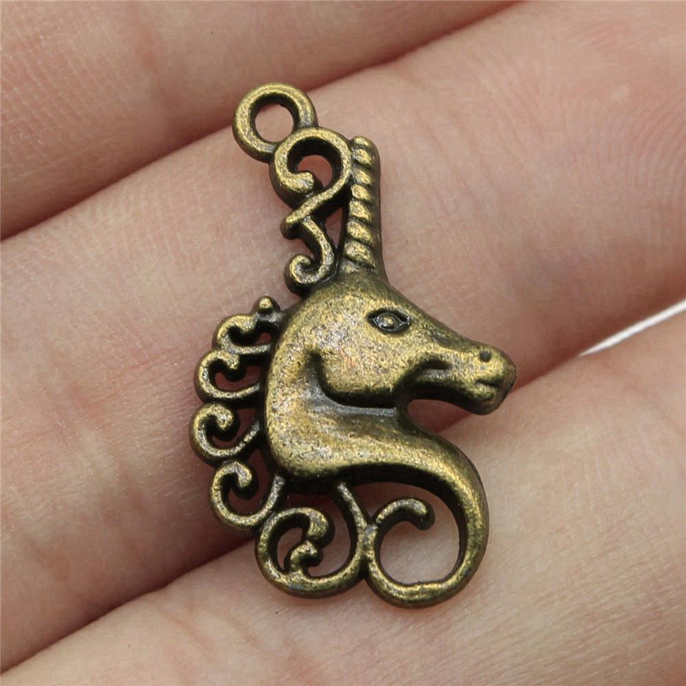 Unicorn Charms Pendant Ladies' Jewelry Bulk Vintage Decorations