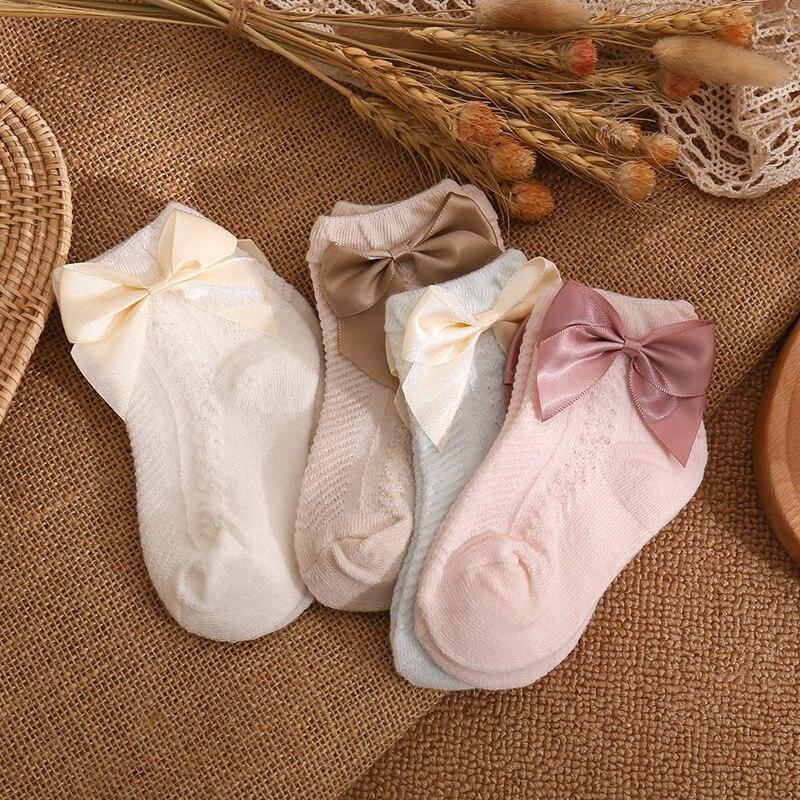 Cute Baby Girl Socks Cotton Breathable Bow Princess Girl Lace Socks Ruffle Socks Kids Socks Girls Little Girl Socks