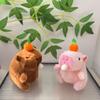 Hosting Shake Sound Internet Celebrity Capybara Spit Bubble Capibara Pendant Plush Toy Doll Keychain Doll