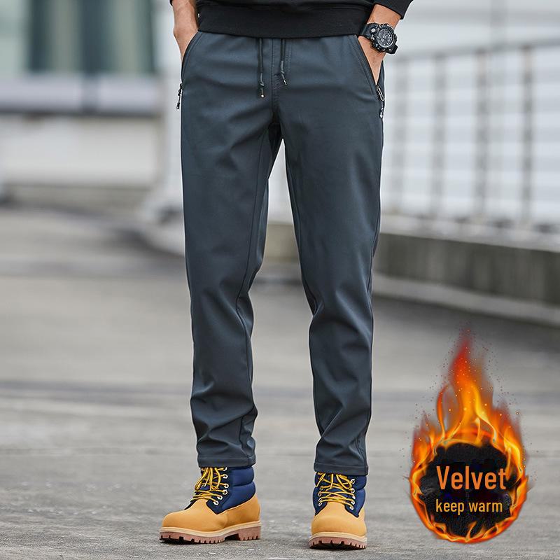 Мужские и женские зимние брюки Soft Shell с флисовой подкладкой, водонепроницаемые, ветрозащитные