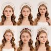 Обруч для волос Crystal Goddess Halo Солнце Барокко Жемчужина Обруч для волос Крестная мать Тиара Корона Лолита Аксессуар