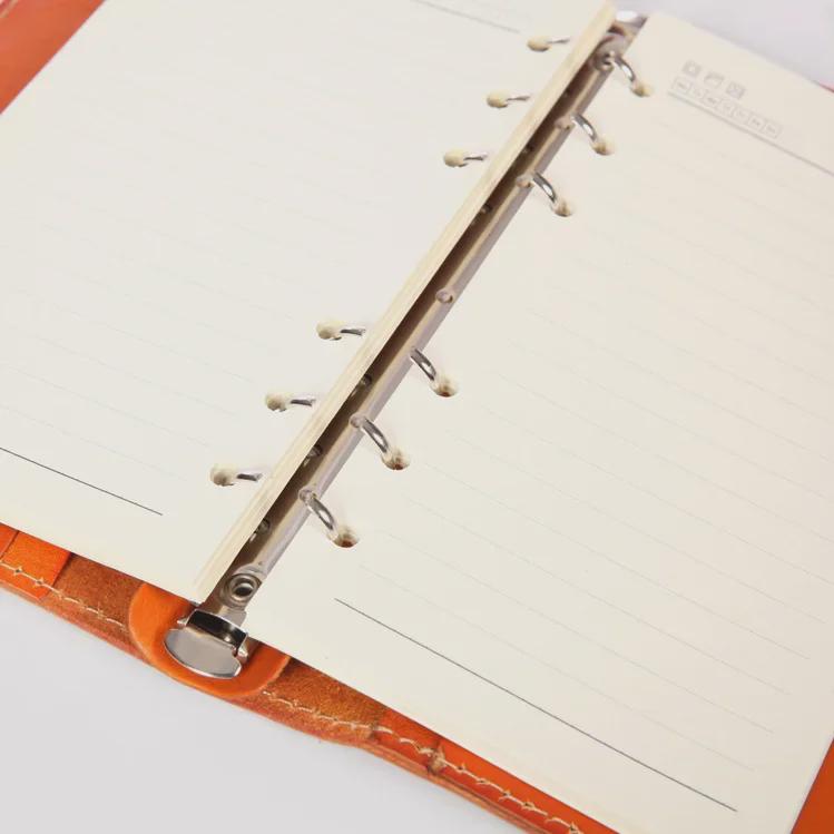 A6 Genuine Leather Retro Business Notebook - Vegetable Tanned, Handmade, Loose-Leaf Diary
