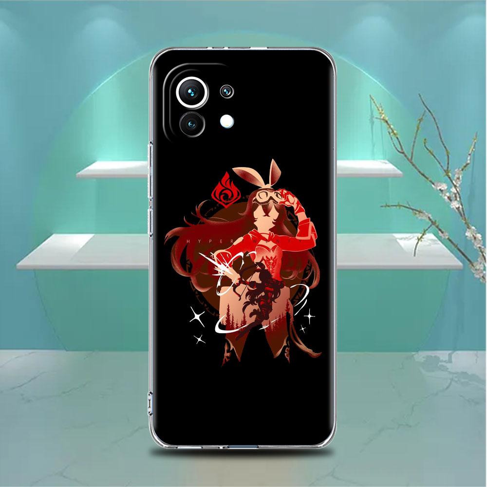 Прозрачный чехол аниме Genshin Impact для Xiaomi Mi Poco X3 NFC M3 Pro F3 F1 11 Lite 12 Note 10 11T 9T, прозрачный чехол для телефона