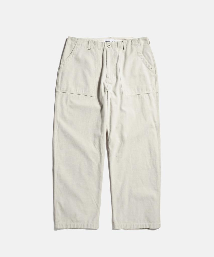 ESPIONAGE Wide Baker Pants Ecru