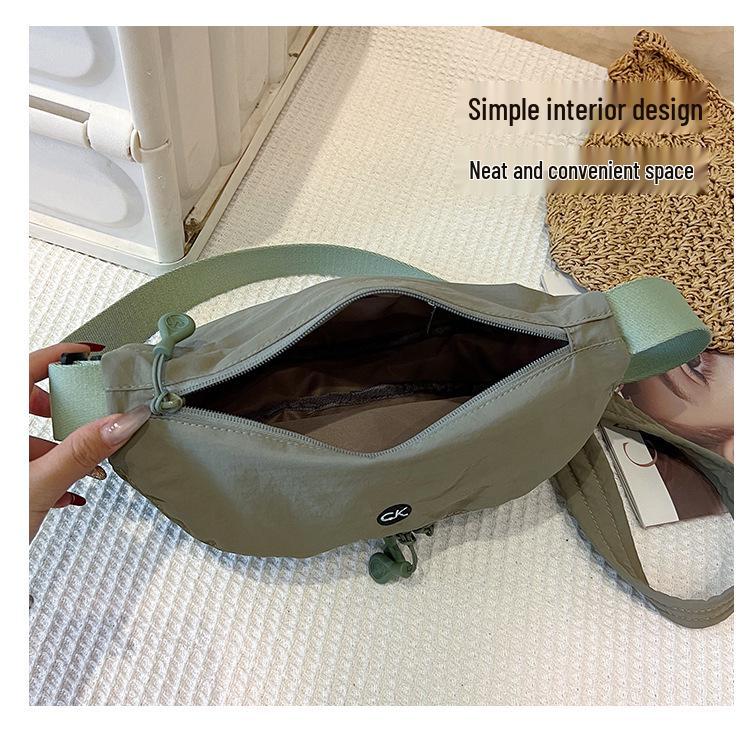 Сверхлегкая водонепроницаемая нейлоновая сумка кроссбоди - Женская большая вместимость, универсальная подмышечная сумка-седло