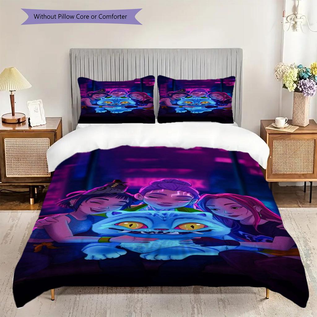 Dynamic Warriors Action Three-piece set (1 * duvet cover + 2 * pillowcase, without core) 2D Flat Duvet cover and pillowcase Soft and comfortable