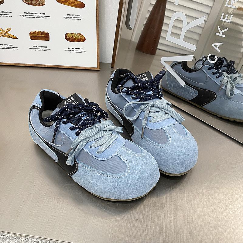 DONGJI оригинал 2025 ранняя весна новые немецкие кроссовки на толстой подошве женские кожаные туфли Forrest Gump на мягкой подошве повседневная обувь женская