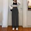 Women Chic Office Wear Straight Pants Vintage High  Ladies Trousers Baggy Korean 2023 Spring/Summer/Autumn Wide Leg Female
