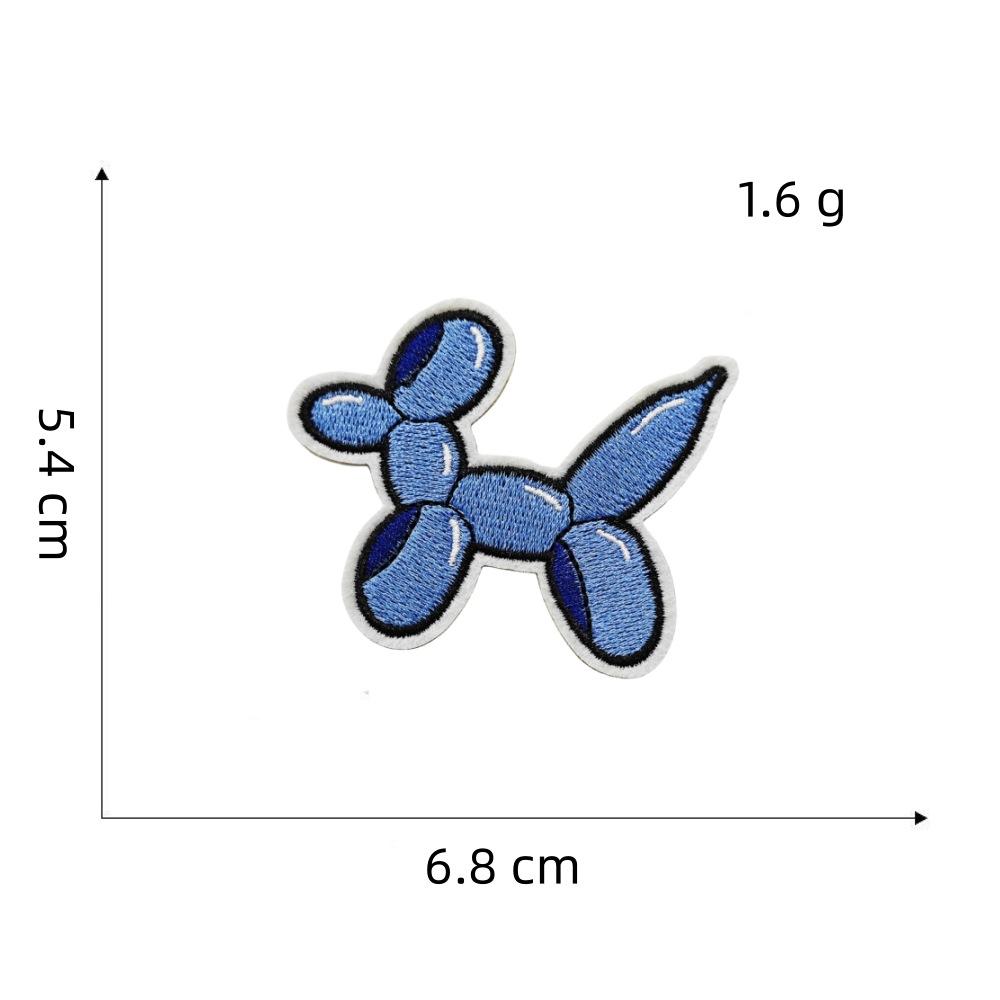 Персонализированная тканевая наклейка серии «Синий», граффити-декор, мультяшная, для гитары, чемодана, компьютера, вышивка, термоклейкая наклейка