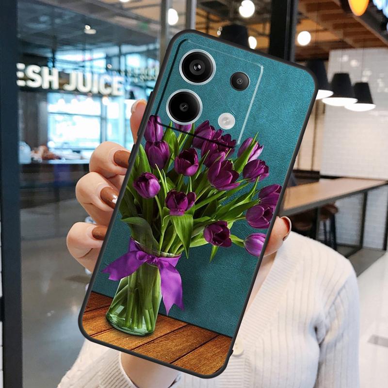 Чехол-цветок 'Весенние тюльпаны' для Xiaomi Redmi Note 15 Pro Plus 10 11 12 13 14 Pro Redmi 15 15C 10C 12C 13C 14C