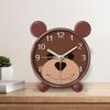 Brown Bear Cartoon Alarm Clock Student Special Bedroom Children Room Desktop Clock Mute Creative Children Small Alarm Clock