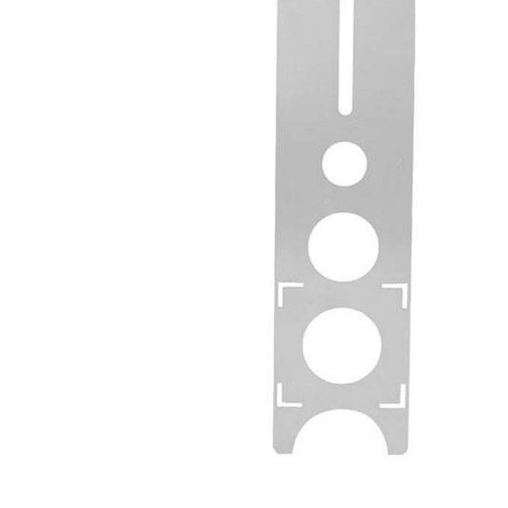 Локатор отверстий для плитки 400 мм, точный измерительный портативный универсальный инструмент для пробивания отверстий в мраморе из нержавеющей стали