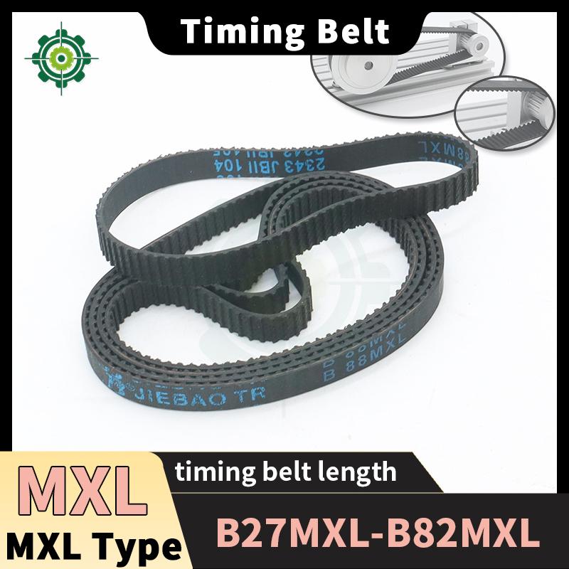 B27MXL to B82MXL MXL Timing Belt Width 5mm to 13mm MXL Type Belt MXL Toothed Drive Belt Closed Loop Belt MXL Synchronous Belt