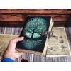 Leather Journal Tree of Life - Genuine Leather Notebooks For Women - Beautiful Journal For Sketches Book Traveling Book Blank Spell Book