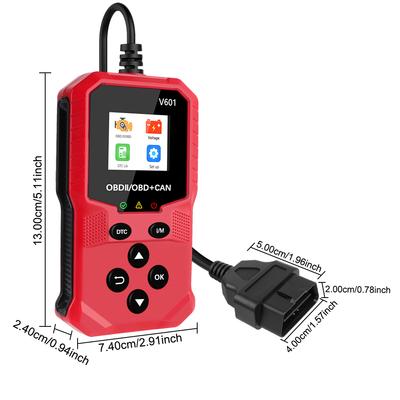 Многоязычный считыватель кодов ODB2 V601 Диагностический сканер OBDII/EOBD Сканер OBD2 Сканер двигателя OBD 2 Автомобильный диагностический инструмент