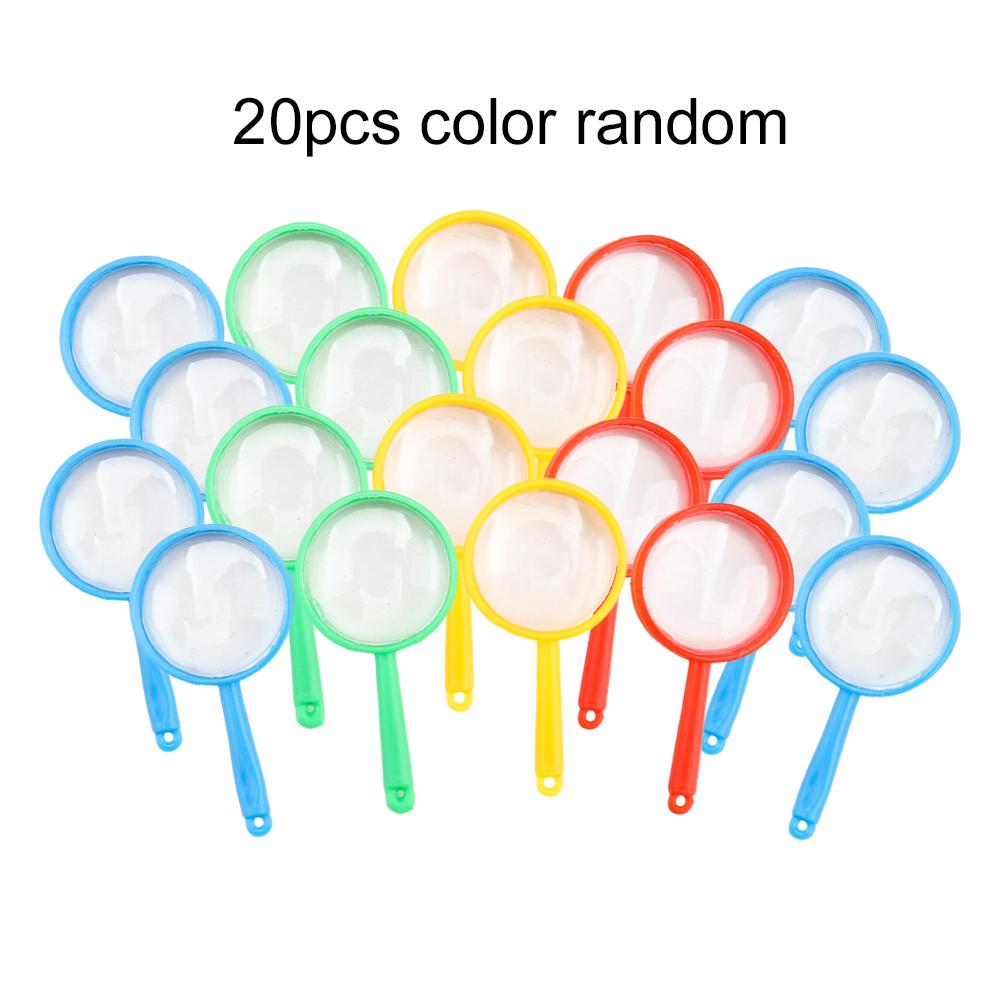 10/20/50pcs Mini Magnifying Glass Children Observation Tools School Outdoor Use Scientific Supplies Handheld Portable TMZ