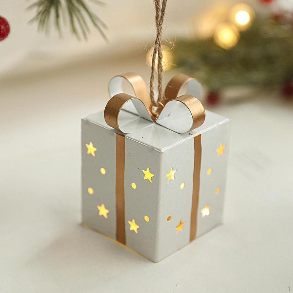 Подарочная коробка с подсветкой для украшения елки